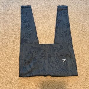 Gymshark Adapt Camo Seamless Leggings - Titanium Blue